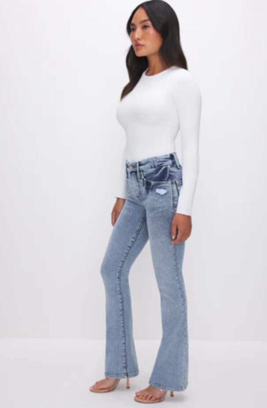 NWT Good American Good Petite Bootcut Jeans - Size 12 Petite